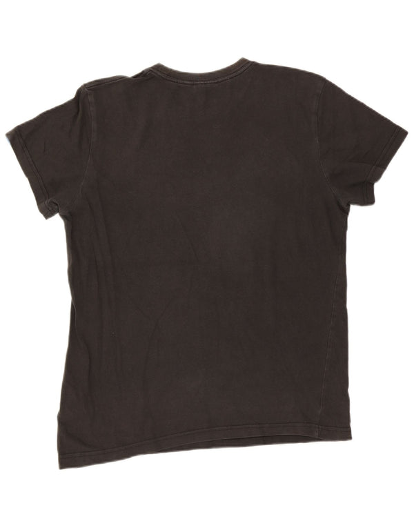 Adidas T-shirt graphique pour hommes, grand, gris, coton