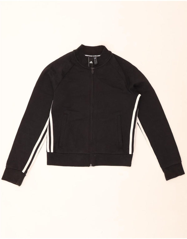 ADIDAS Veste de survêtement courte pour femme UK 4/6 XS Noir