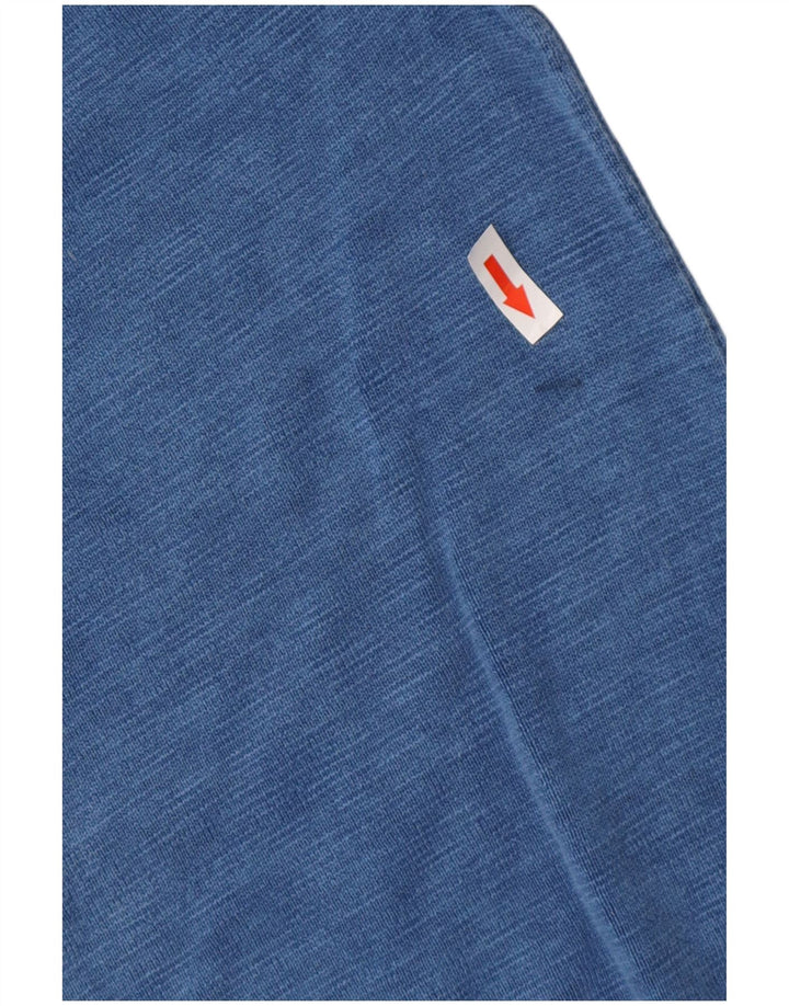 SUPERDRY Pull ras du cou pour femme UK 10 Petit Bleu Coton