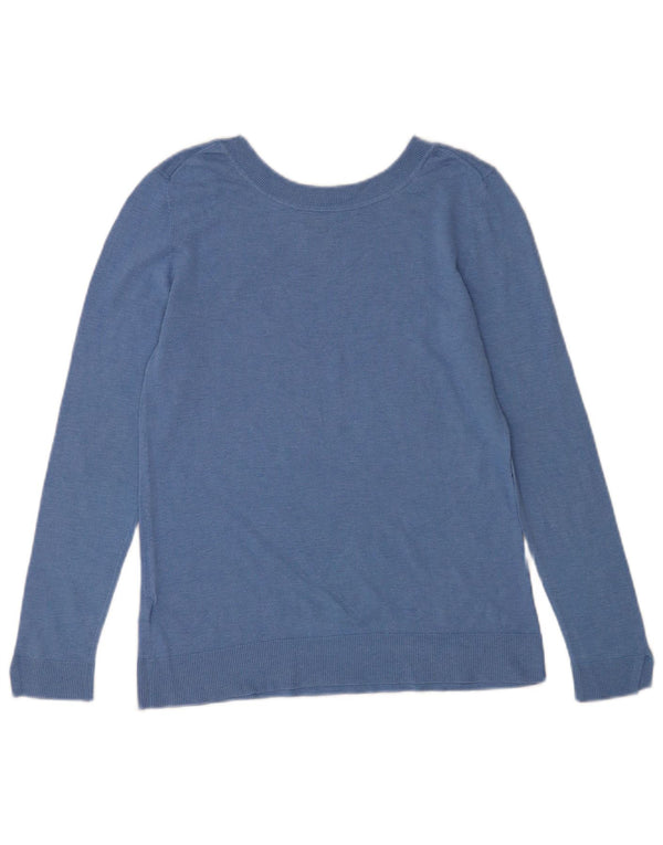 Massimo Dutti Pull col bateau pour femme UK 12 Bleu moyen Soie