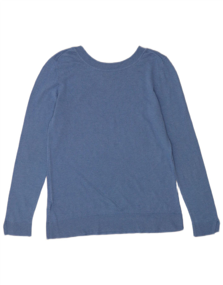 Massimo Dutti Pull col bateau pour femme UK 12 Bleu moyen Soie