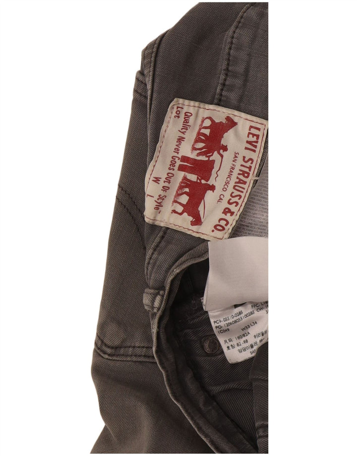 Levi's Jean Skinny W32 L34 Homme Gris Coton
