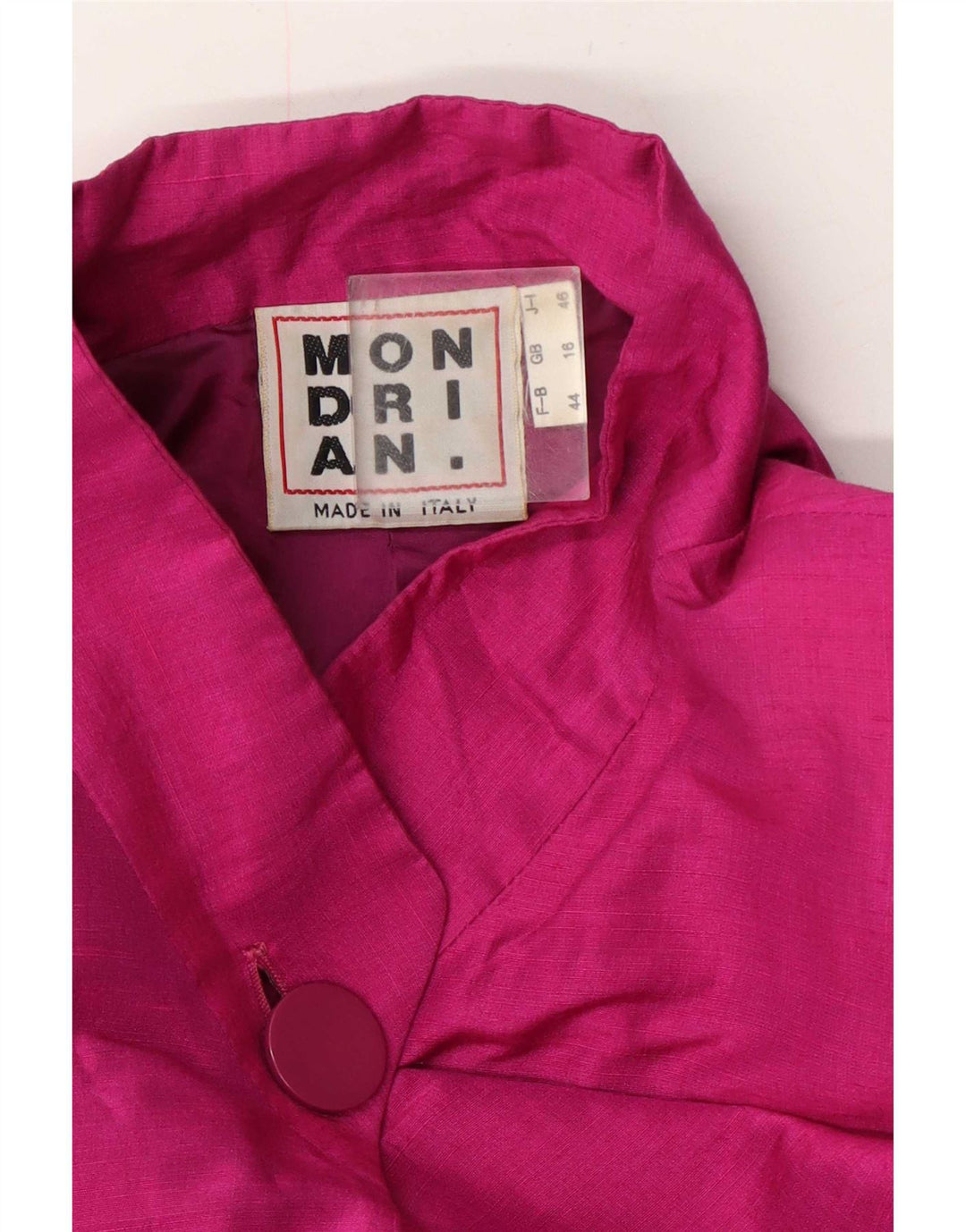 Mondrian Manteau surdimensionné pour femme UK 16 Grande rayonne rose