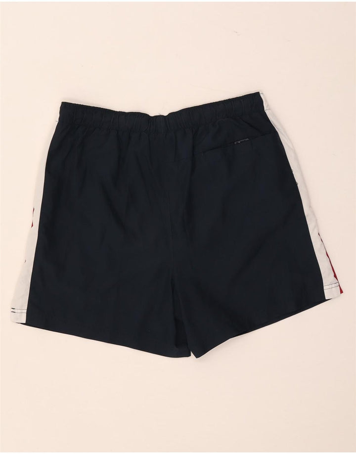 Ellesse Short de sport pour homme en polyester color block bleu marine moyen