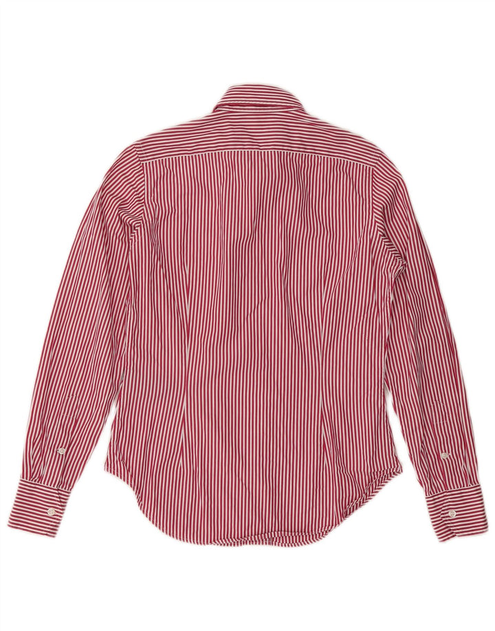 RALPH LAUREN Chemise Femme US 4 Petit Coton Rayé Rouge