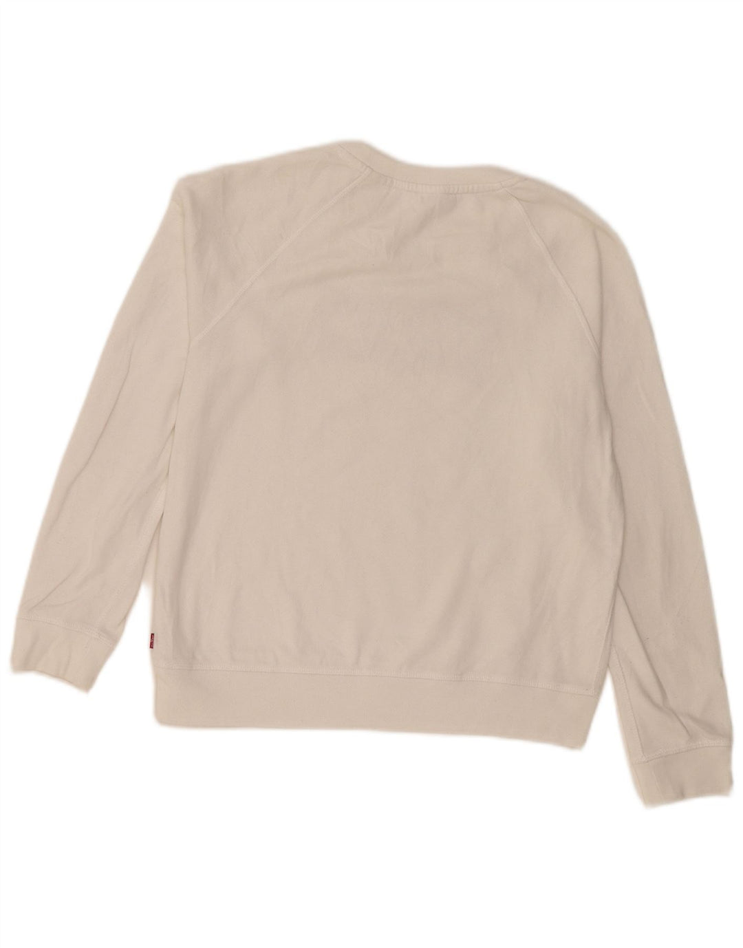 Levi's Sweat-shirt surdimensionné graphique pour femme UK 10 Small Blanc