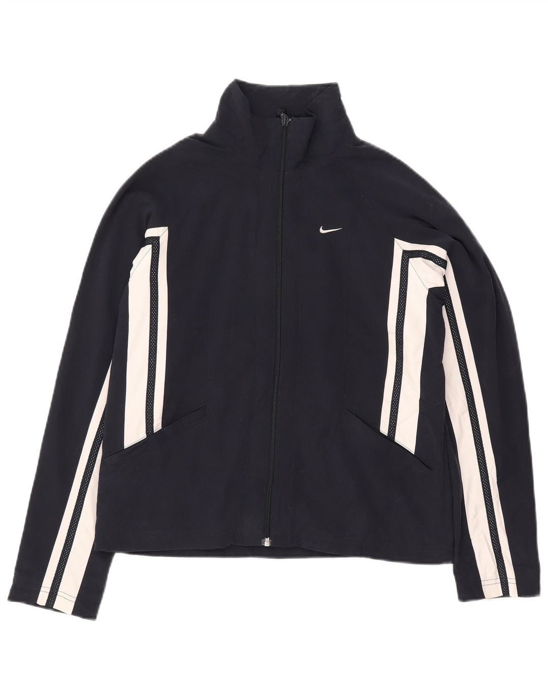 NIKE Veste de survêtement pour femme US 4/6 Small Bleu marine Colourblock