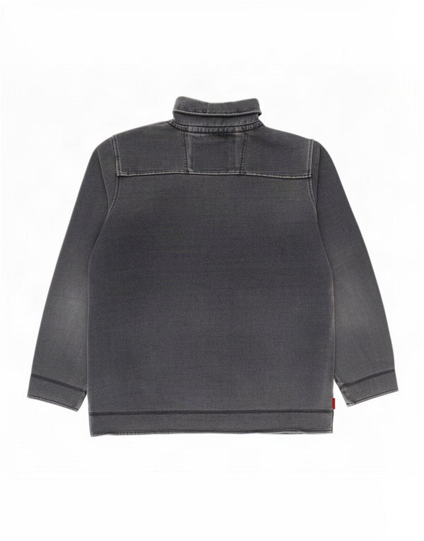 Crew Clothing Sweat-shirt à col zippé pour homme en coton bleu marine Taille L