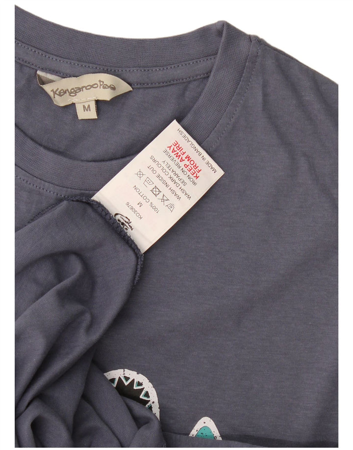 Kangaroo Poo T-Shirt Graphique Homme Haut Bleu Marine Moyen Coton