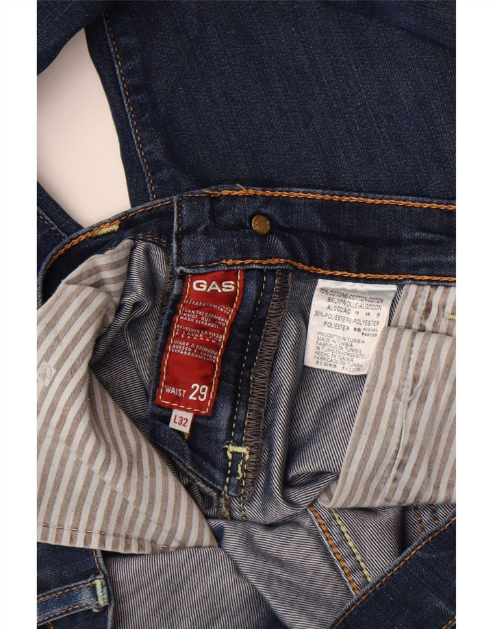 GAS Jean slim court femme W29 L24 bleu coton