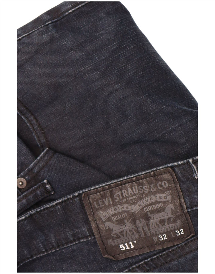 Levi's Jean Slim 511 Homme W32 L32 Bleu Marine Coton