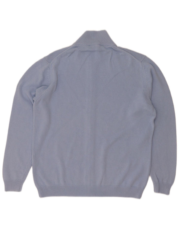 Conte of Florence Pull Cardigan Homme Grand Bleu Coton
