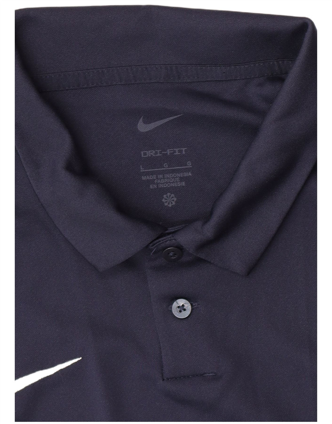 Nike Polo Dri Fit pour homme Bleu marine Taille L
