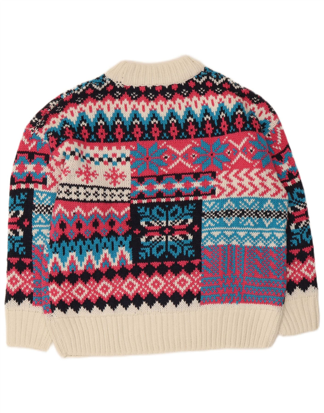 Piombo Pull col roulé pour femme UK 16 Large Multicolore