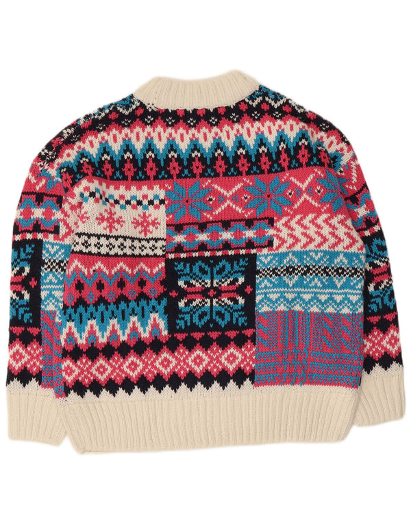 Piombo Pull col roulé pour femme UK 16 Large Multicolore
