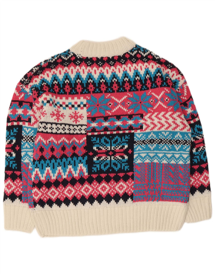 Piombo Pull col roulé pour femme UK 16 Large Multicolore