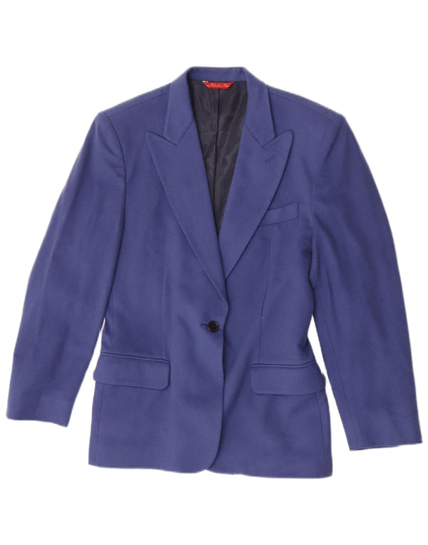 Massimo Rebecchi Veste Blazer 1 Bouton Femme IT 40 Laine Bleu Moyen