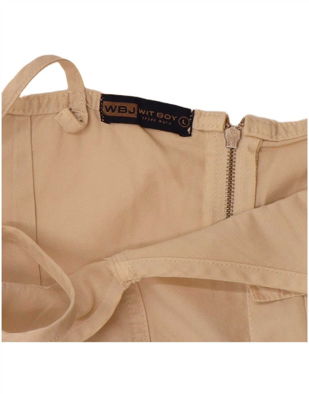 WIT BOY Robe Slip Femme UK 14 Grand Coton Beige