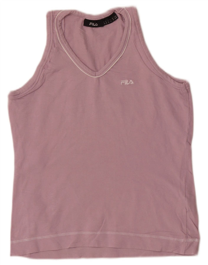 Fila Débardeur Femme UK 12 Coton Rose Moyen