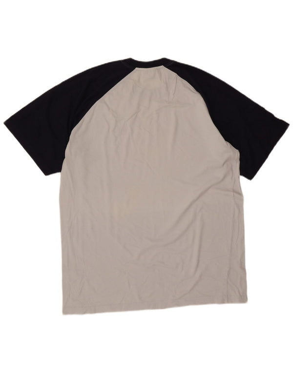 Fila T-Shirt Homme Top XL Gris Colorblock Coton