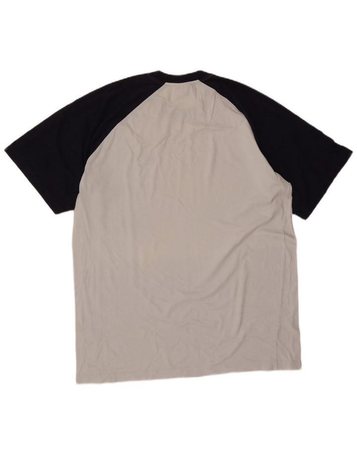 Fila T-Shirt Homme Top XL Gris Colorblock Coton