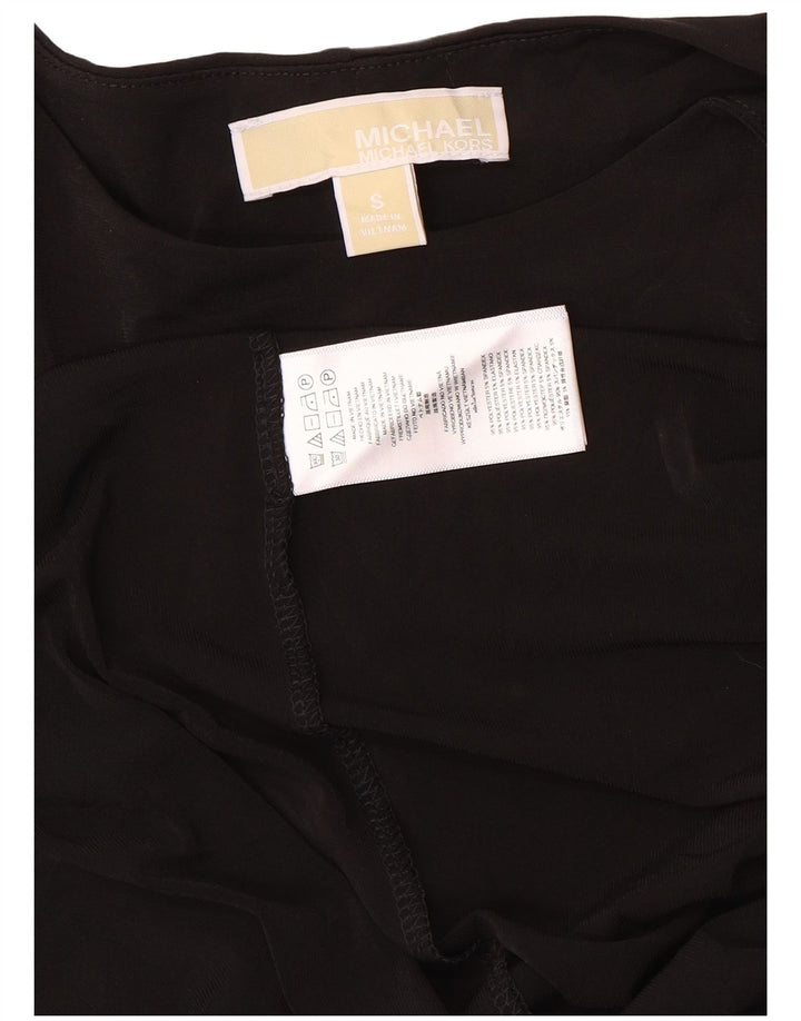 Michael Kors Robe trapèze pour femme UK 10 Petit Noir Polyester