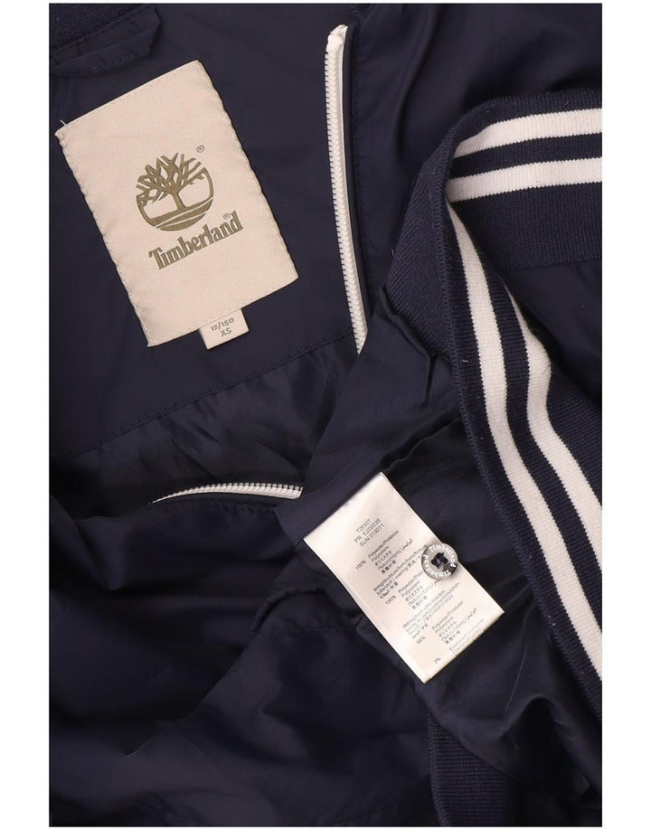 Timberland Boys Bomber Jacket 11-12 ans XS Bleu Marine Polyester
