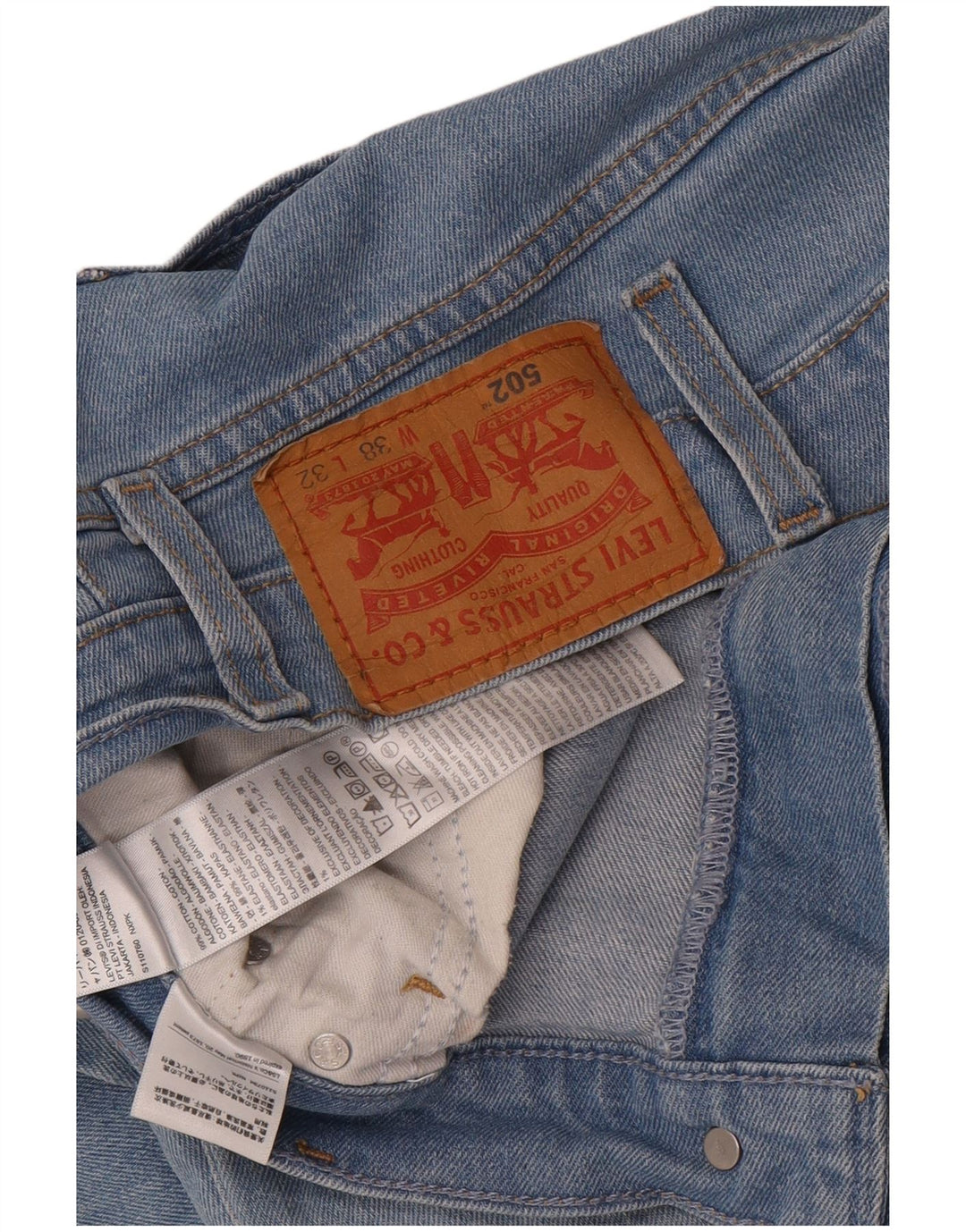Levi's Jean 502 Tapered Homme Bleu Coton W38 L32