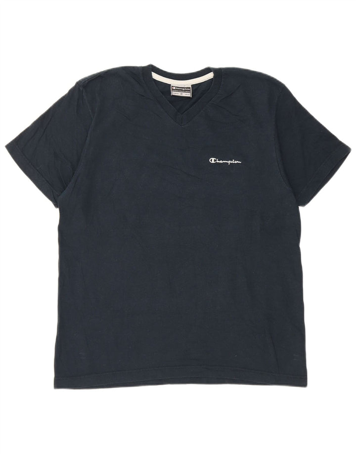 Champion T-Shirt Homme Haut Petit Bleu Marine Coton