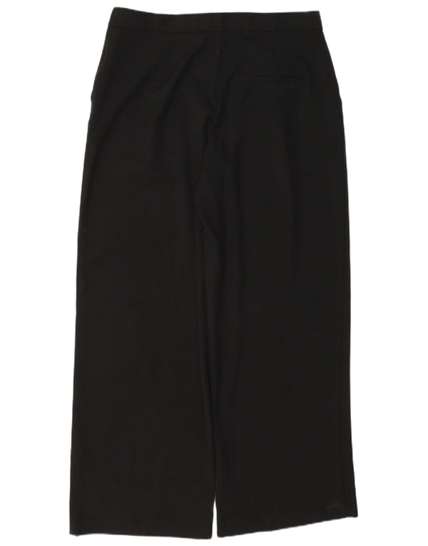 Zara Pantalon large taille haute pour femme Large W30 L30 Noir