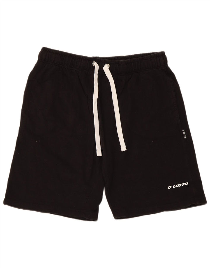 Lotto Short de Sport Homme Grand Noir Coton