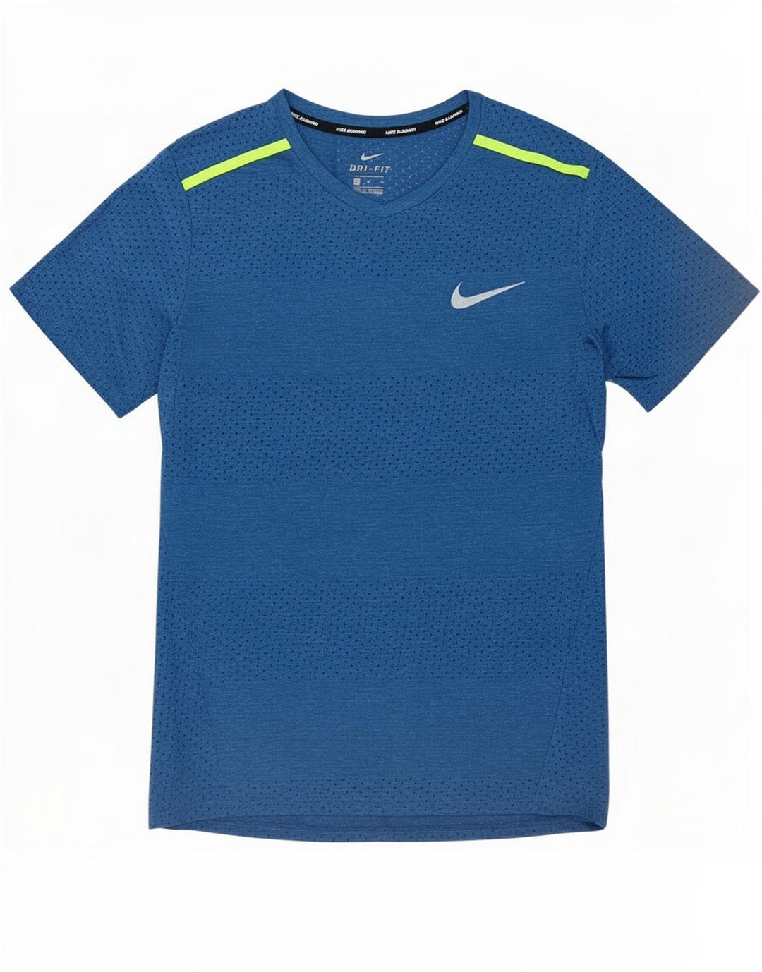 Nike Homme Dri Fit T-Shirt Haut Bleu Moyen