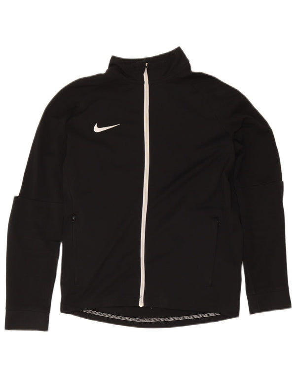 Nike Garçons Dri Fit Survêtement Top Veste 12-13 ans Large Noir Colorblock