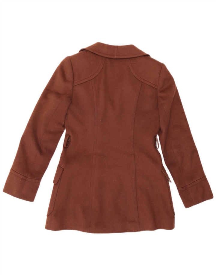 Happening Veste Blazer Double Boutonnage Femme IT 40 Petit Marron