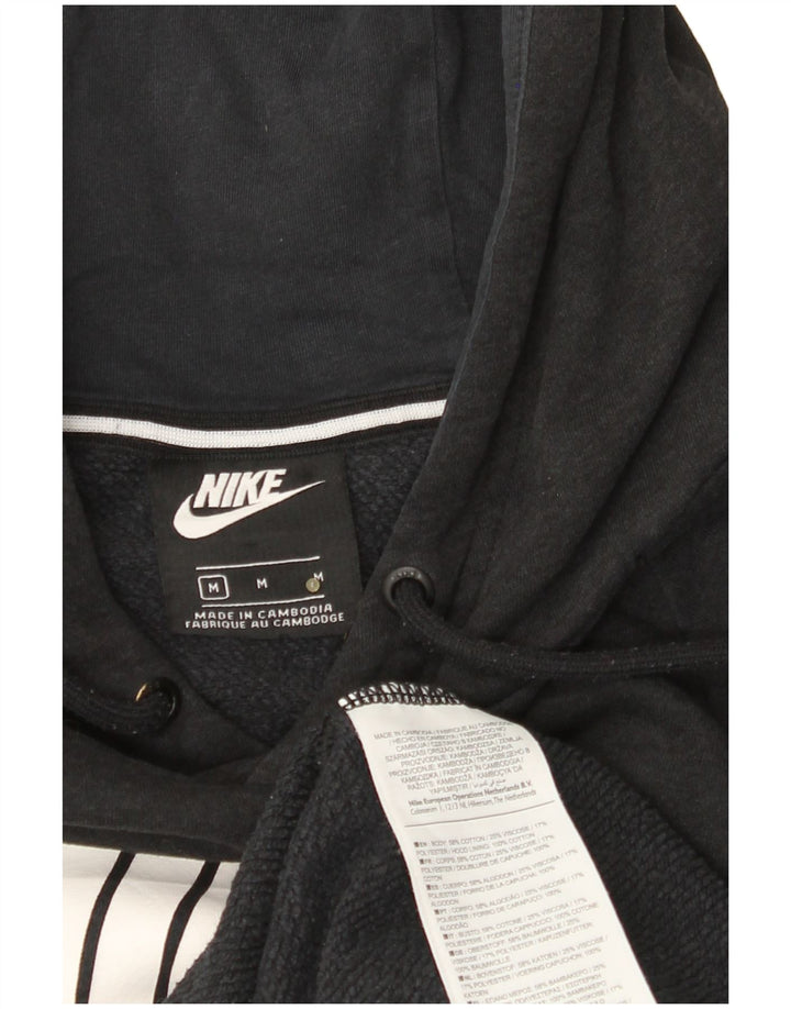 NIKE Pull à capuche graphique pour homme en coton noir moyen