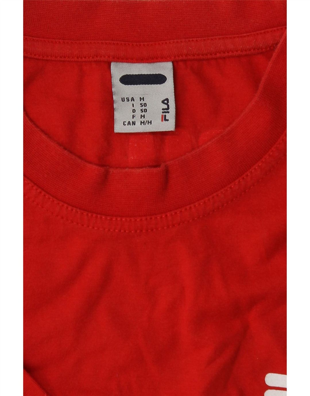 FILA Mens Graphic T-Shirt Top Medium Red Cotton Vintage Fila and Second-Hand Fila from Messina Hembry 