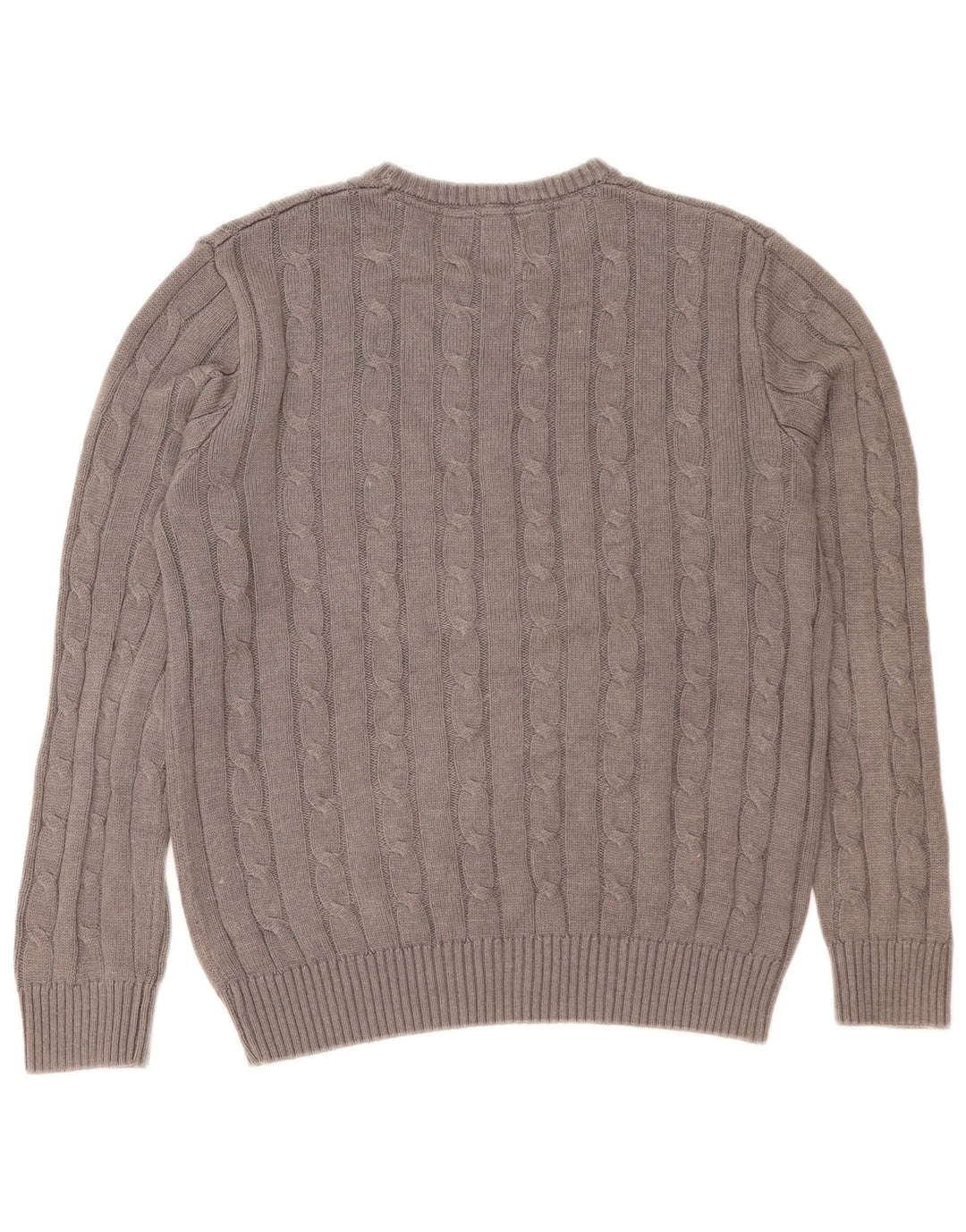 Crew Clothing Pull col bateau homme gris moyen coton