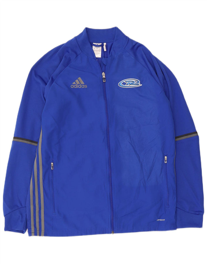 ADIDAS Veste de survêtement Climacool Graphic pour hommes, grand bleu, polyester