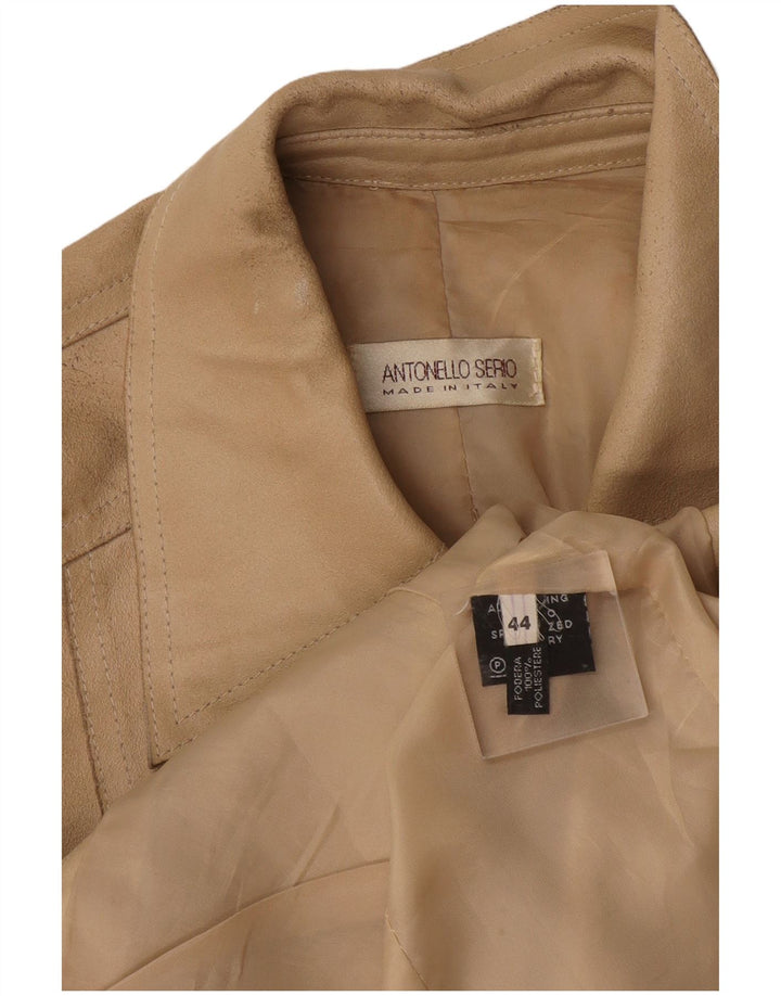 Antonello Serio Veste En Cuir Femme IT 44 Cuir Beige Moyen