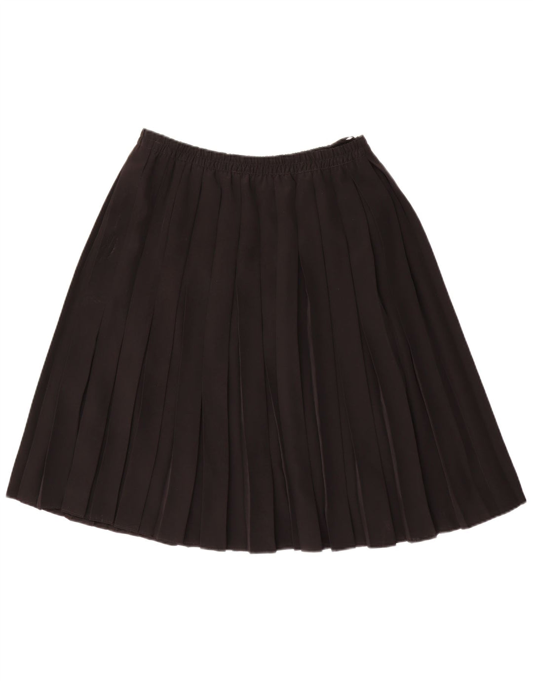 jupe plissée femme vintage EU 42 Grand W34 Polyester Noir