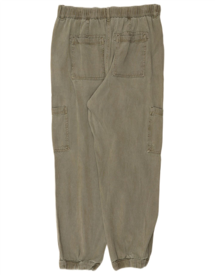 Marks & Spencer Pantalon cargo court pour femme UK 12 Medium W30 L26 Kaki