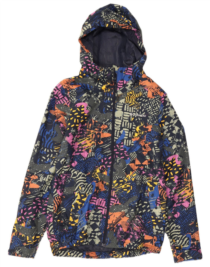 Columbia Veste de pluie à motif abstrait pour femme UK 10 Small Multicolore