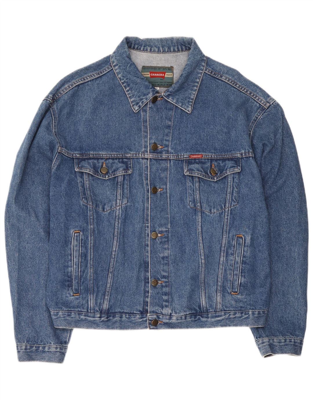 Carrera Veste en Jean Homme UK 42 XL Bleu Coton