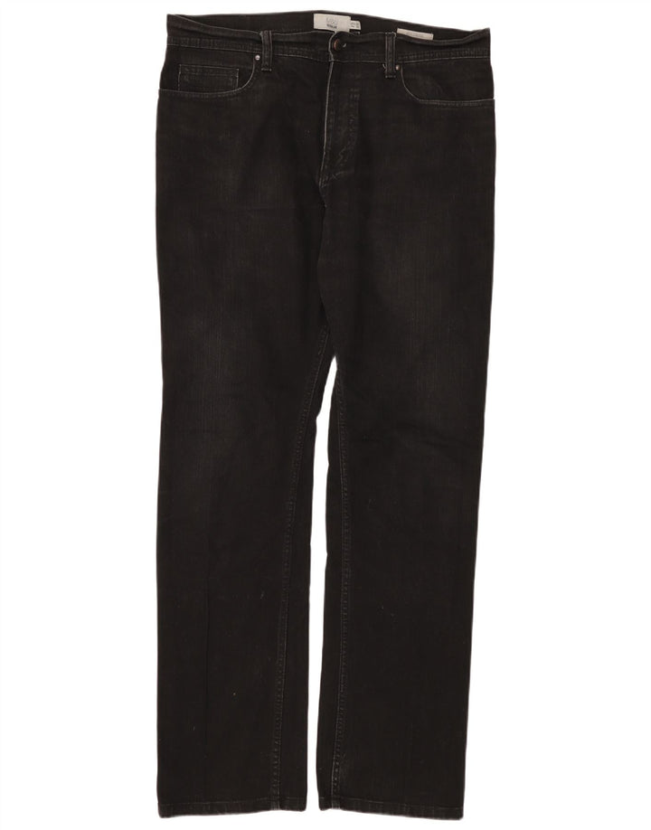 Marks & Spencer Jean droit régulier pour homme W34 L33 coton noir