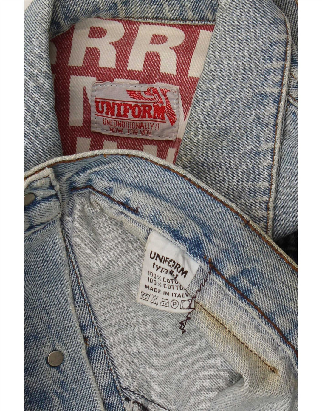 Veste en jean uniforme garçon 7-8 ans coton bleu