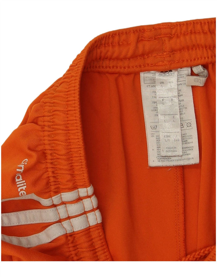 Adidas Short de sport Climalite pour homme, grand, orange, polyester
