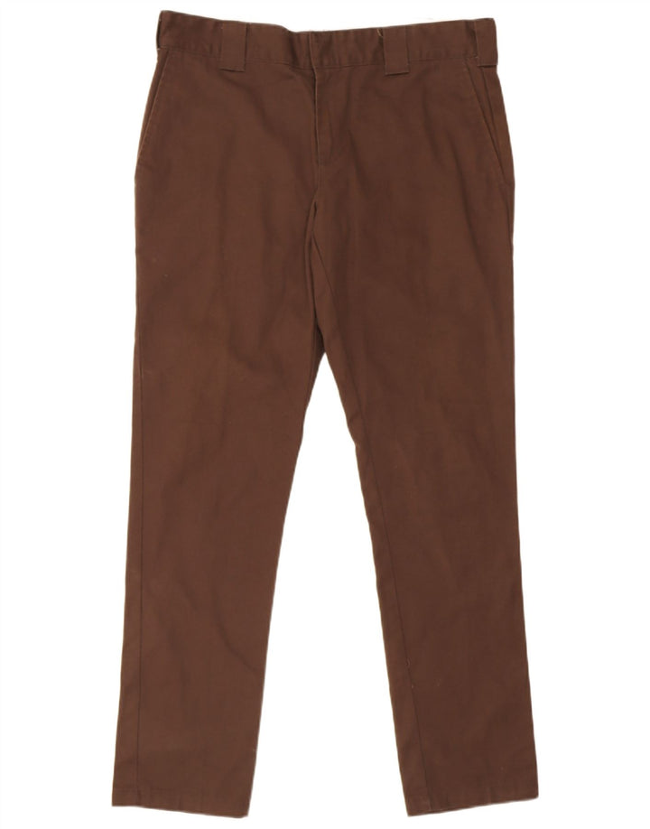 Dickies Pantalon Chino Slim Homme W33 L32 Marron Polyester