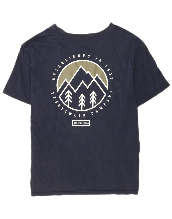 Columbia T-Shirt Graphique Homme Grand Bleu Marine