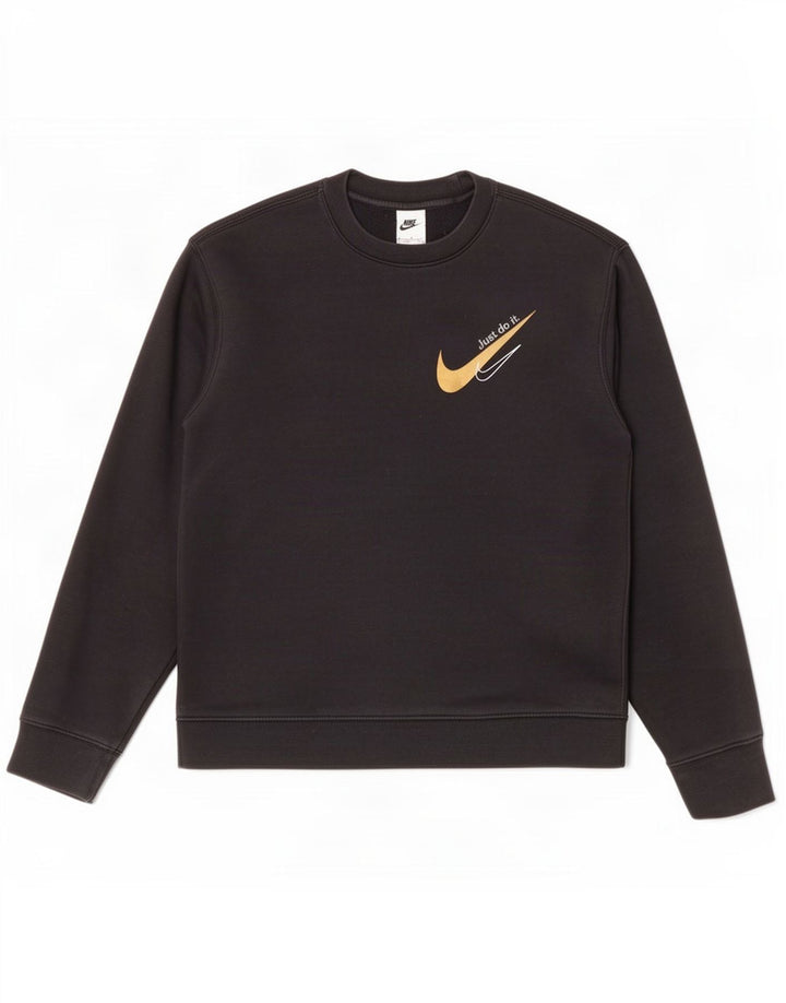 Nike Sweat-shirt graphique en coton noir moyen pour homme