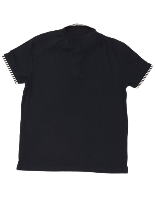 Champion Polo coupe facile pour homme 2XL en coton bleu marine